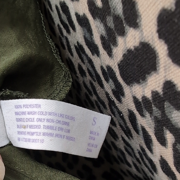 Olive Green Slip Dress - Picture 3 of 8